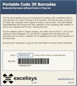 code 39 barcode generator