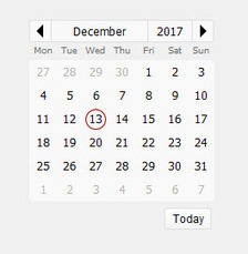 Virtual List Calendar Brilliant Scoops